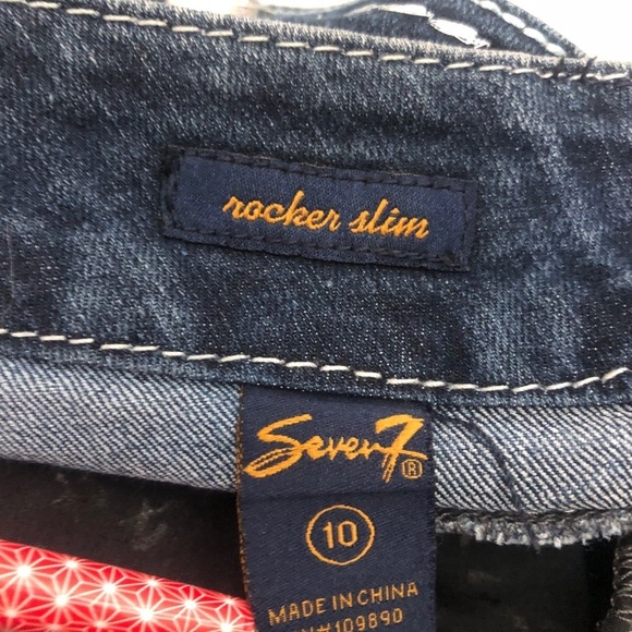 Womens Embroidered Seven Jeans. 34/28. Slim. - Picture 8 of 9